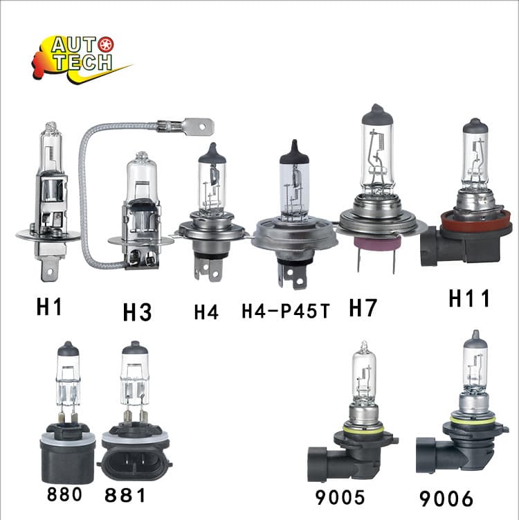Foshan Cleo H1H7 car headlight H4H3 fog light 9012 Kinshiro high beam bulb 12v24V car halogen lamp 5