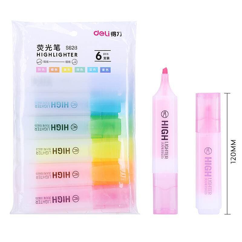 6 Color Equipment Lighting Pen S628 Standard Candy Candy Color Key Line Graffiti Color Pen 5