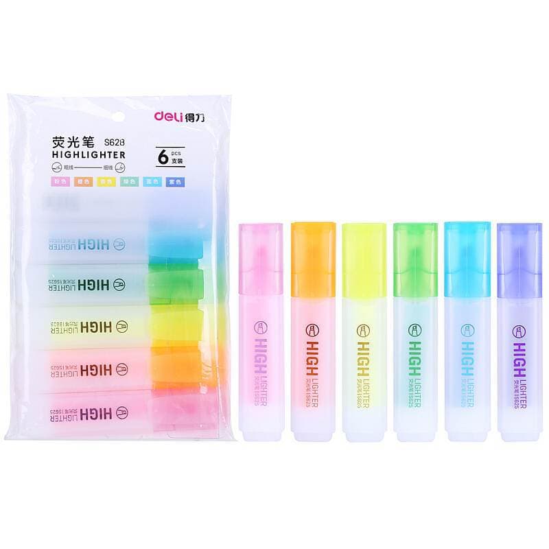 6 Color Equipment Lighting Pen S628 Standard Candy Candy Color Key Line Graffiti Color Pen