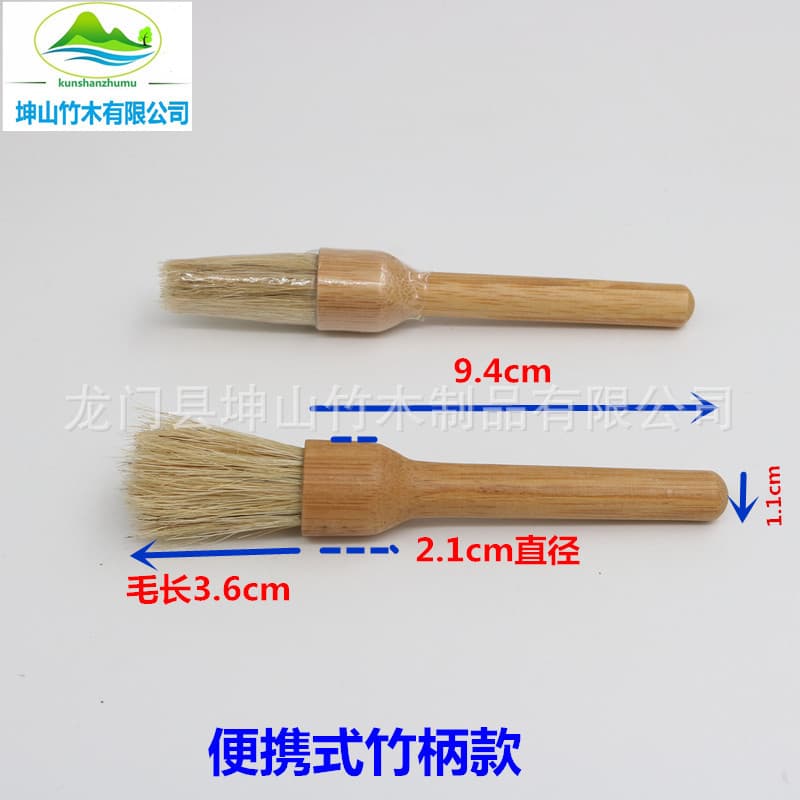 Coffee brush, measuring spoon from natural wood 5