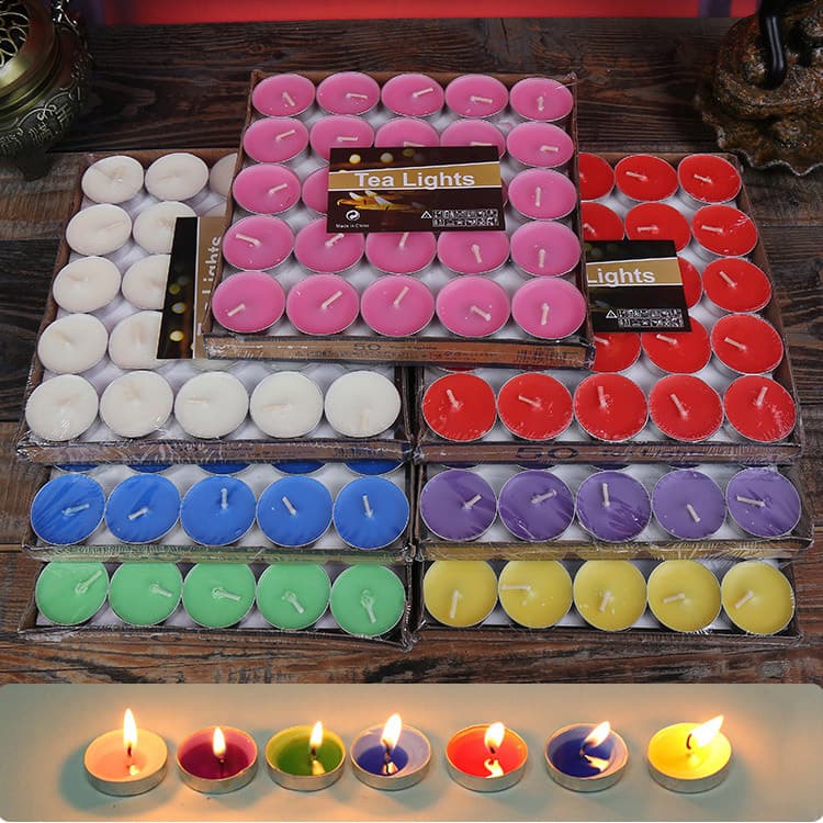 520 Valentine's Day Smoking Candle Candle Candy Candy Candy Tea Paraffects Net Red Birthday Confession Small Candle Candy Round 2 hours wholesale 3