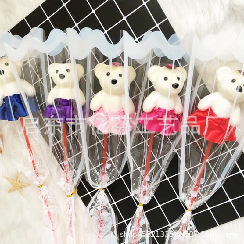 Soap contains rose for St. Valentine's Day, with little bears, Birthday gift, creative gift 2