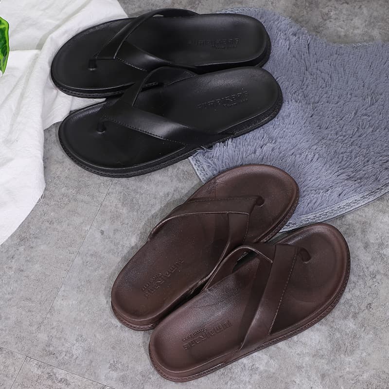Men's flip flops, summer women's slippers for students, non-slip men's slippers, beach footwear, Korean style, suitable for outdoor wear, for beloved 3
