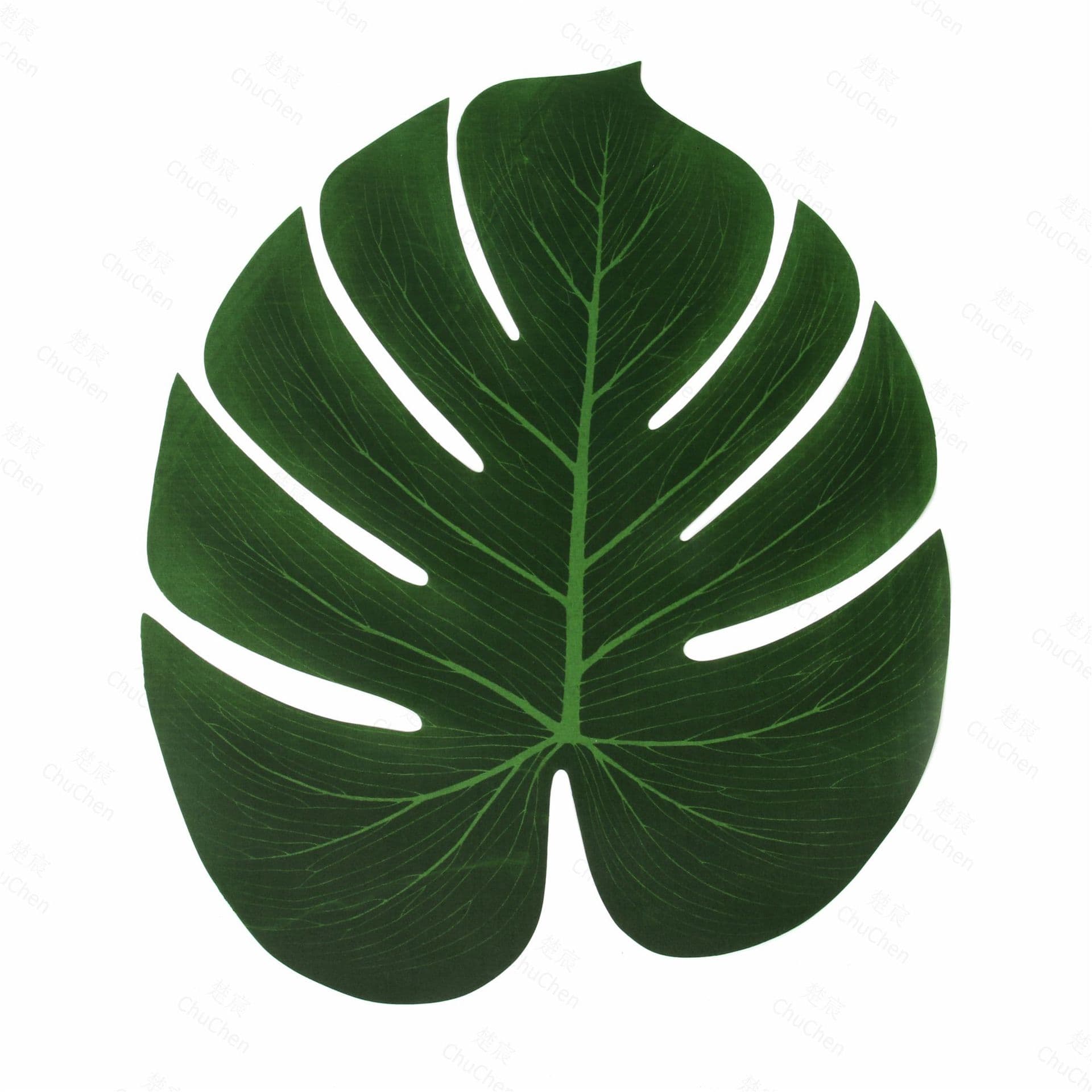 Tropical palm leaf simulation turtle back leaf artificial plant Hawaiian party jungle beach decoration 5