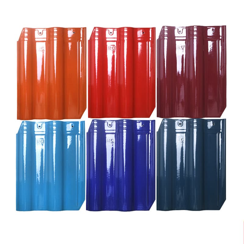 Red Maple Ceramics 300*400 Ceramics Tile Villa Roof Roof Tile Liuli Wile Manufacturer Full Porcelain Material 5