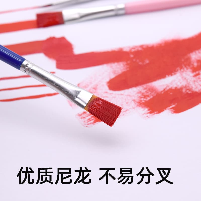 Nylon plastic brush, children's ceramic painted liner made of plaster, DIY 3