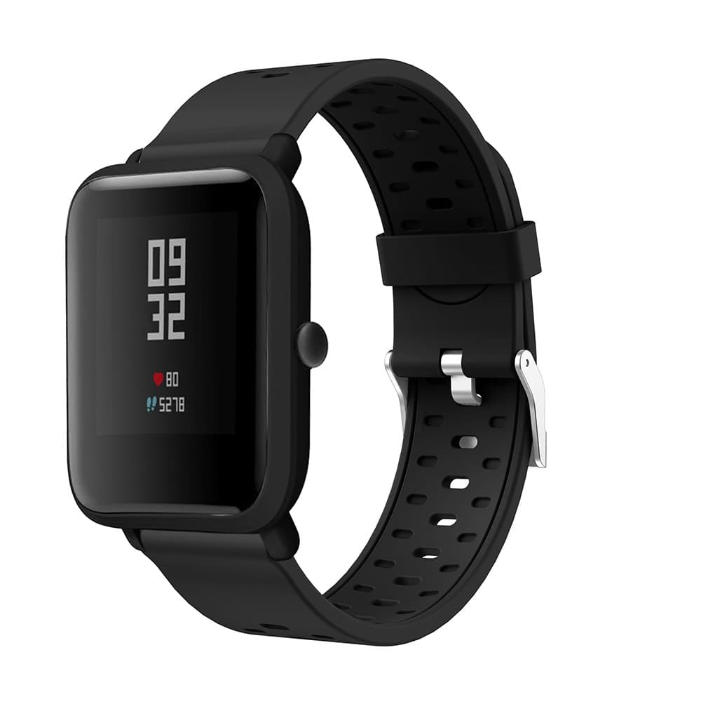 Applicable to Huami Youth Edition Amazfit BIP/Samsung 42mm Three Pole Double -color Silicone Tibetan Belt 2