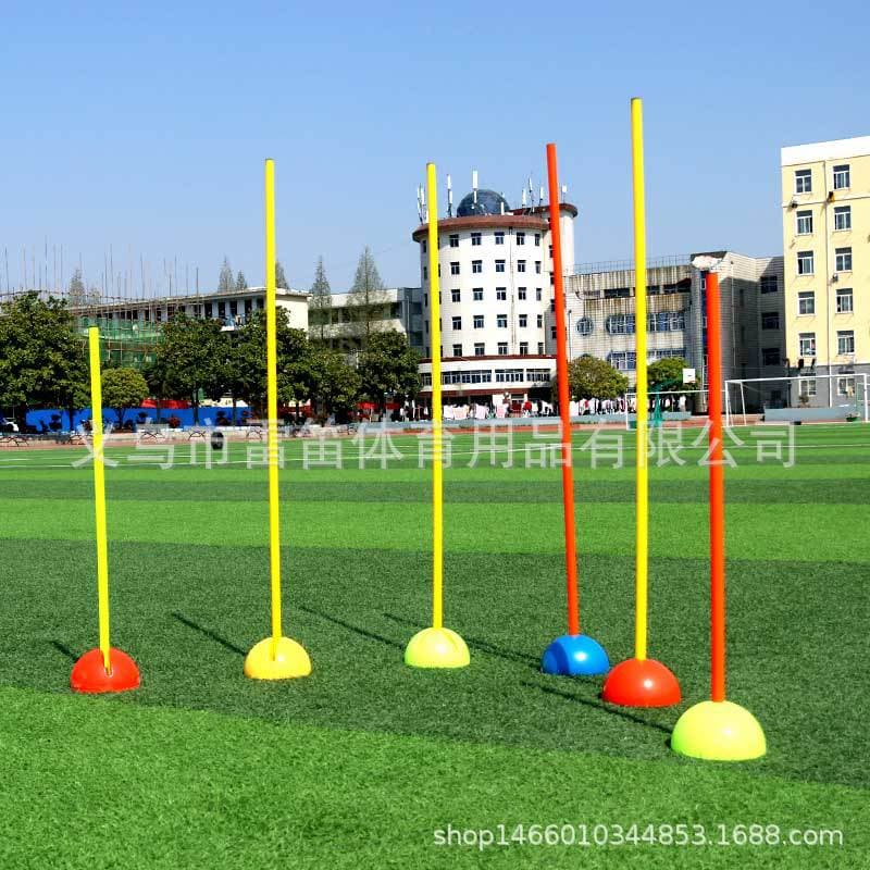 Manufacturer straight hair basketball dribble rod football rod basketball flame rod football corner football training logo pole