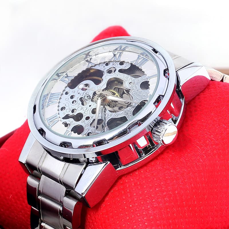 Mechanical mechanical watch, quartz fashionable steel belt, trend men's watch, fully automatic