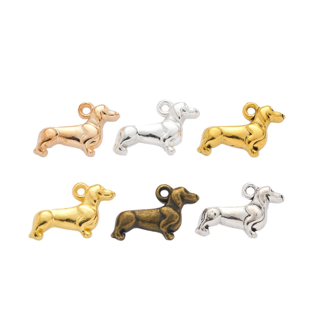 DIY retro alloy jewelry accessories pendant dog dachshund dog pendant zakka wholesale 405 5
