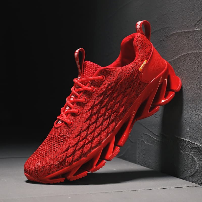 Cross-border large-size breathable men's shoes 2025 spring and autumn mesh popular men's trendy shoes casual sports running blade men's shoes 3