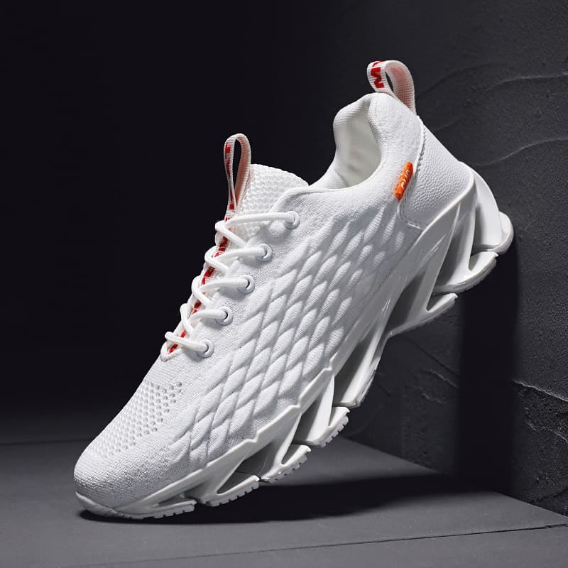 Cross-border large-size breathable men's shoes 2025 spring and autumn mesh popular men's trendy shoes casual sports running blade men's shoes 4