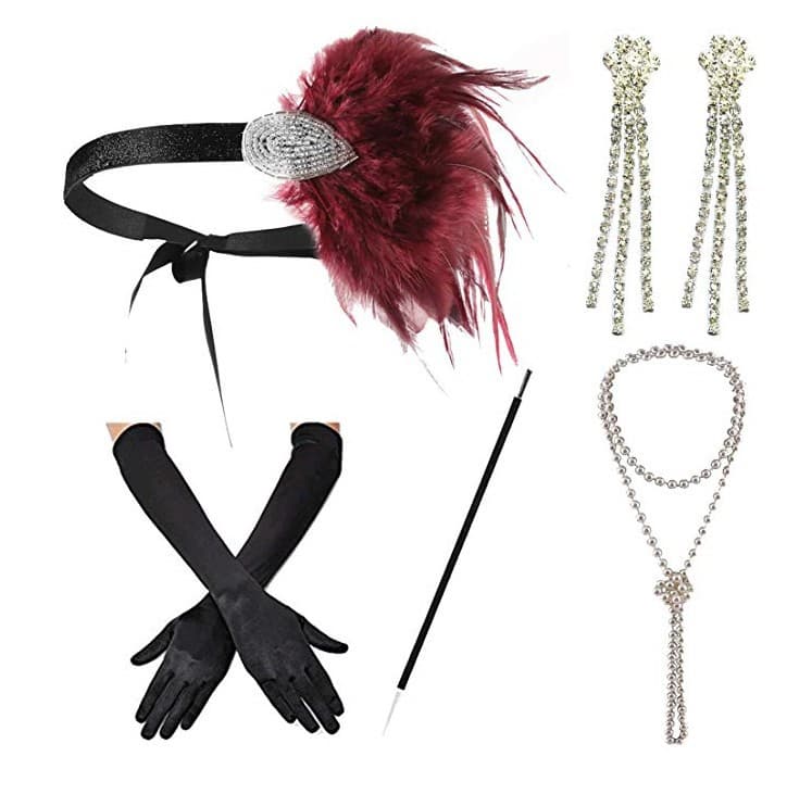 1920s Flapper girl dress Halloween party European and American Amazon popular set decorations wholesale 4
