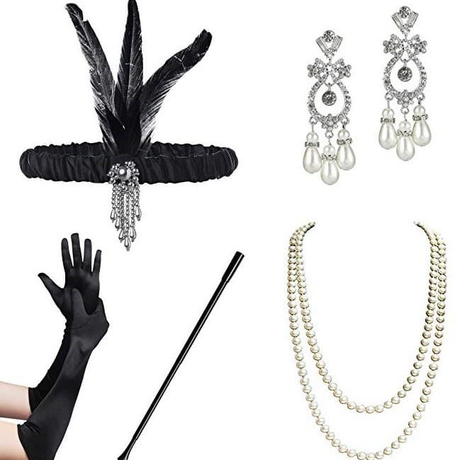 1920s Flapper girl dress Halloween party European and American Amazon popular set decorations wholesale 5