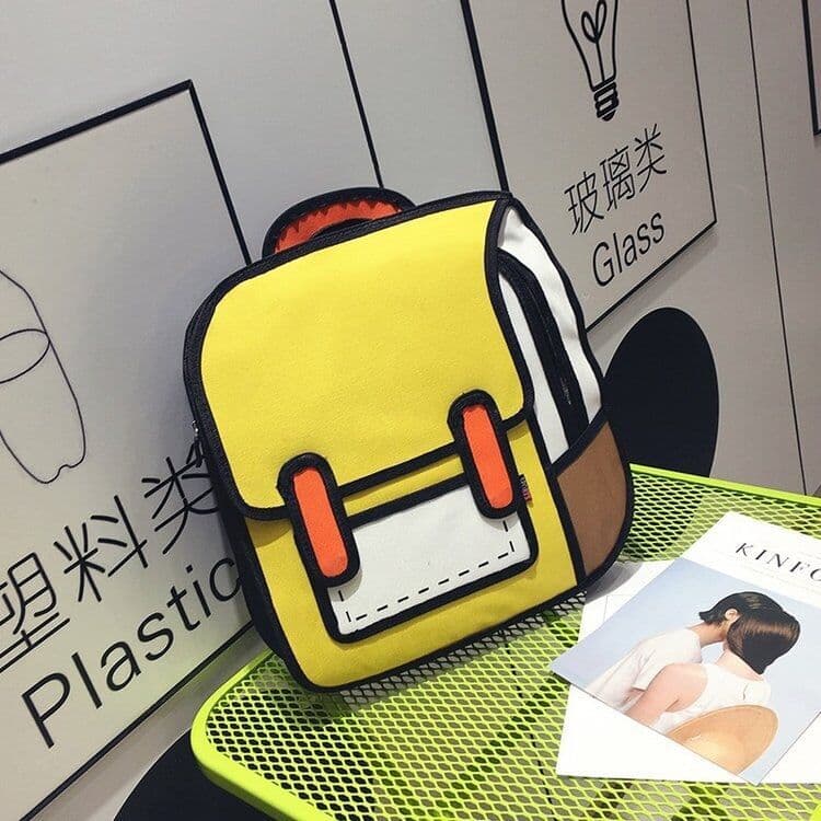 Backpack, three dimensional bag, 3D, for secondary school, with your logo imprint 4