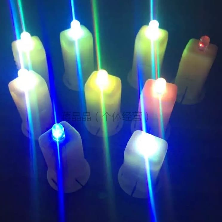Flashlight, electronic colorful children's candle, DIY 2