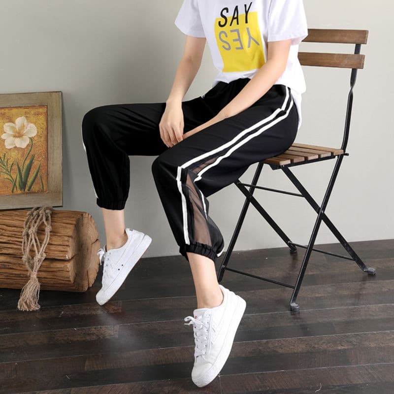 Summer thin trousers, floor lighting, autumn flashlight, oversize, loose fit 3