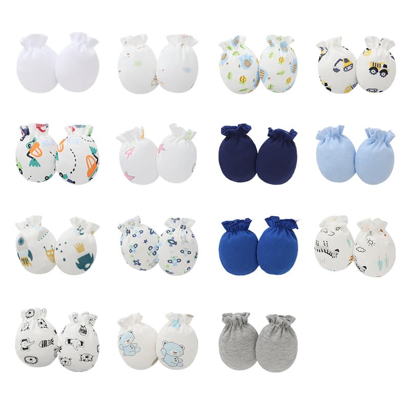 (Cross-border trading), gloves for new born, children's grabber, hand cream, European style, print 2