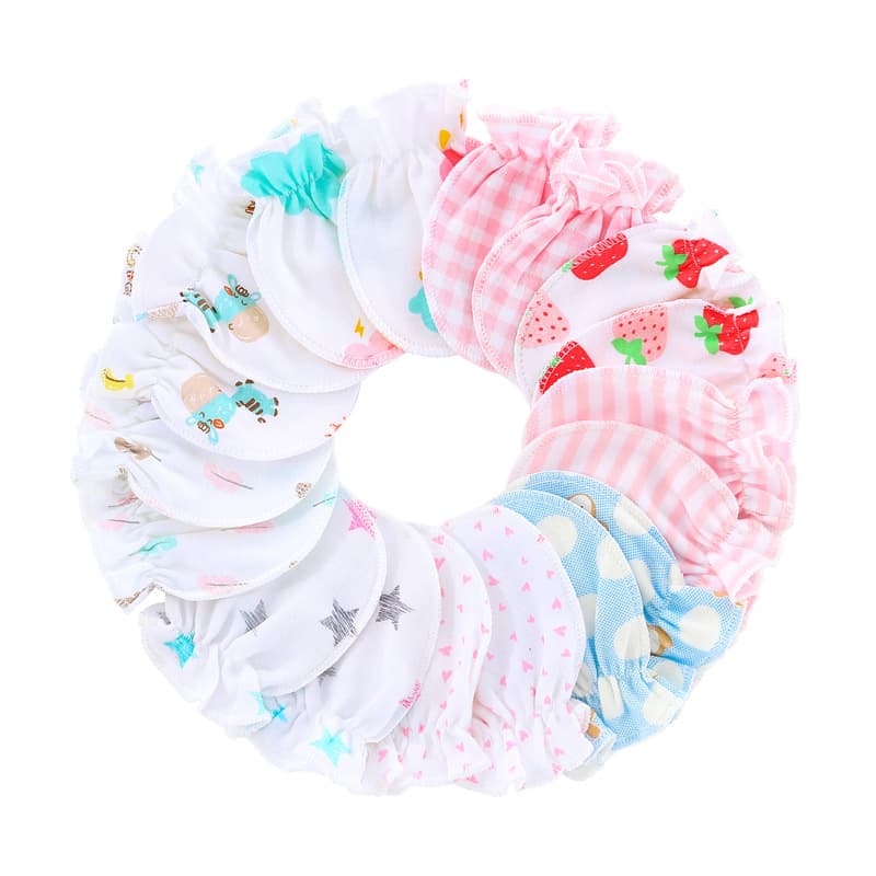 (Cross-border trading), gloves for new born, children's grabber, hand cream, European style, print 4
