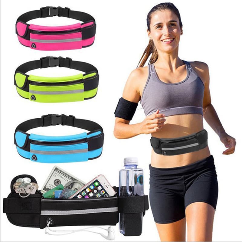 Solid color sports capacious handheld belt bag, with your logo imprint 2