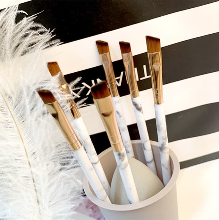 (Cross-border trading), marble eye shadow, brush for contouring, pack 2
