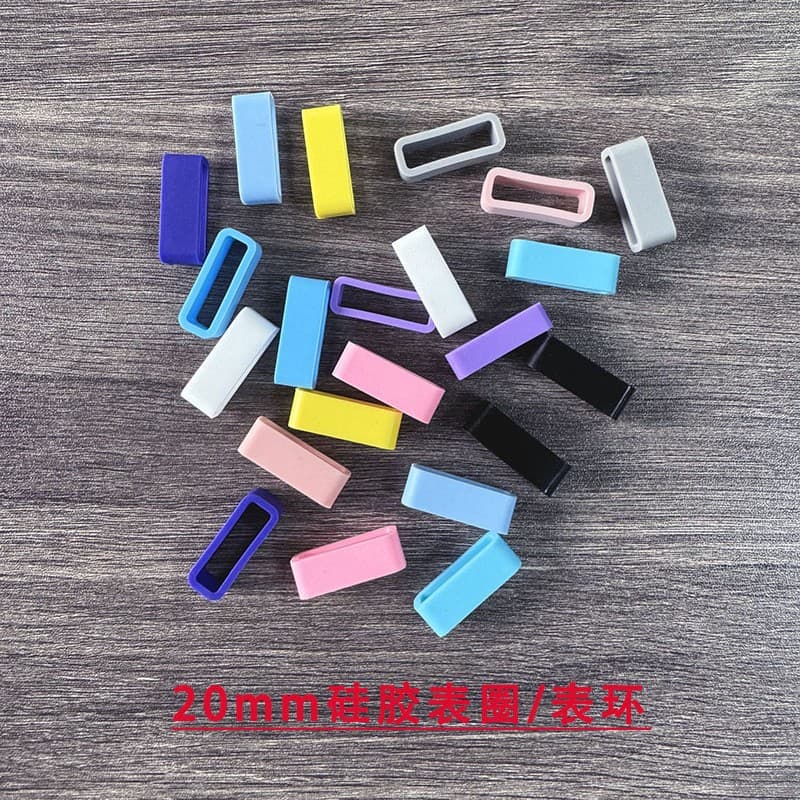 (Wholesale), watch strap, silicone rubber rings, universal bracelet with accessories, 20mm