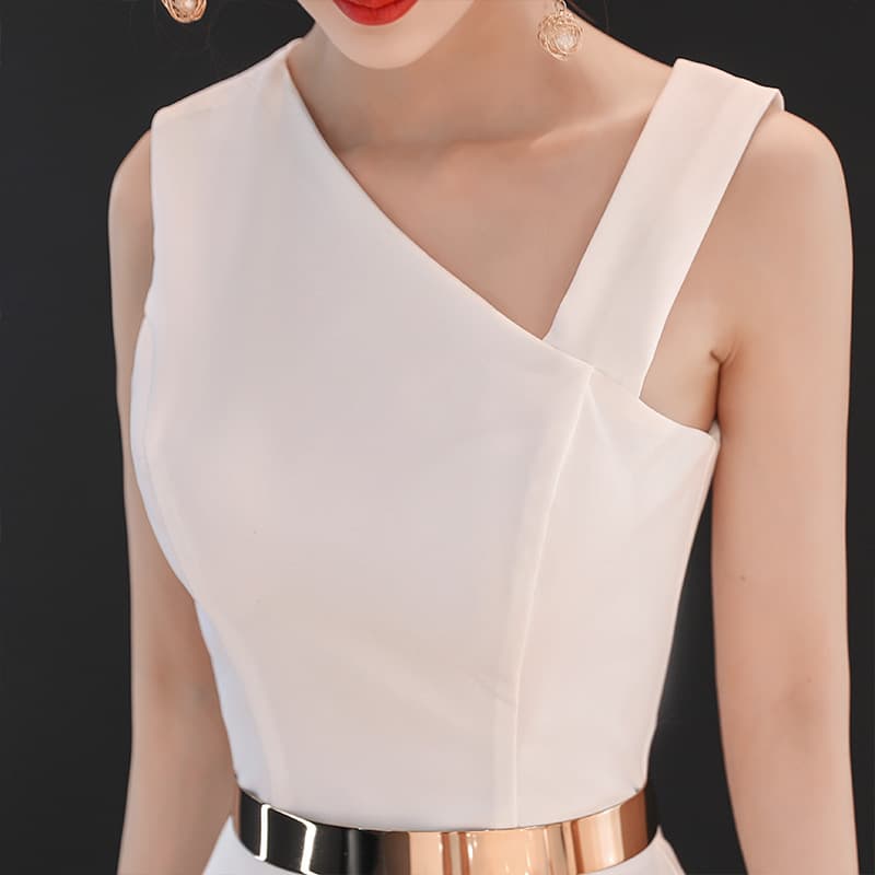 (Cross-border trading), white evening dress, long skirt 3