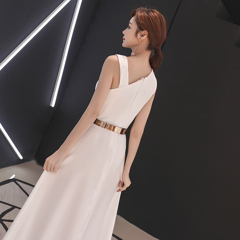 (Cross-border trading), white evening dress, long skirt 4
