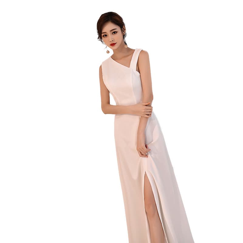 (Cross-border trading), white evening dress, long skirt 5