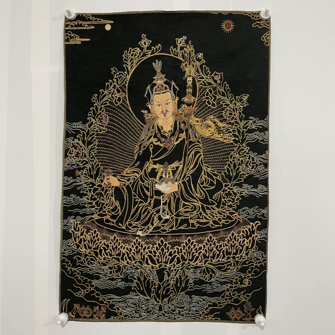 Traditional Chinese painting silk brocade Thangka Buddha statue Nepal portrait collection decorative painting thangka embroidery hanging painting 4