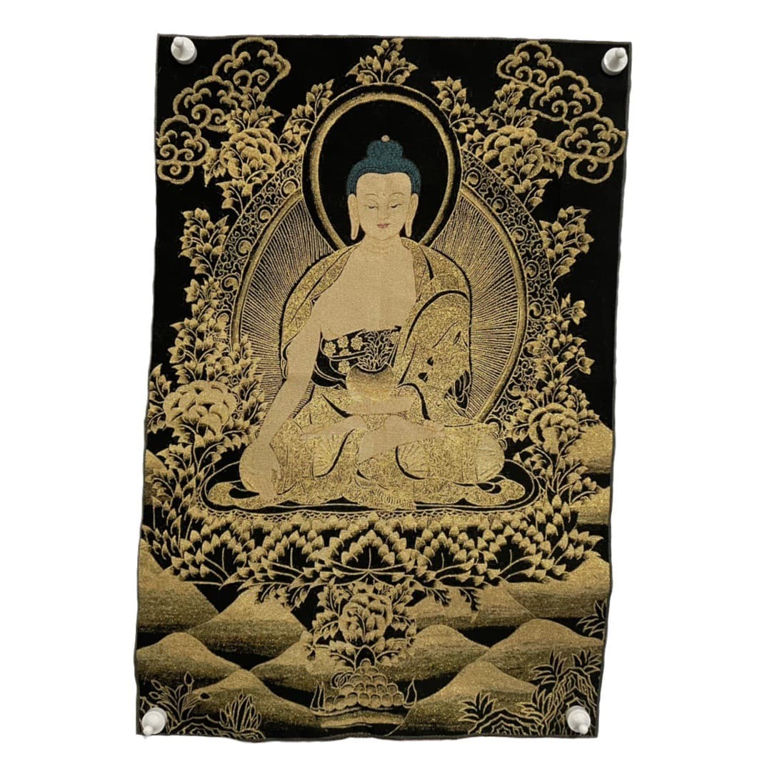 Traditional Chinese painting silk brocade Thangka Buddha statue Nepal portrait collection decorative painting thangka embroidery hanging painting 5