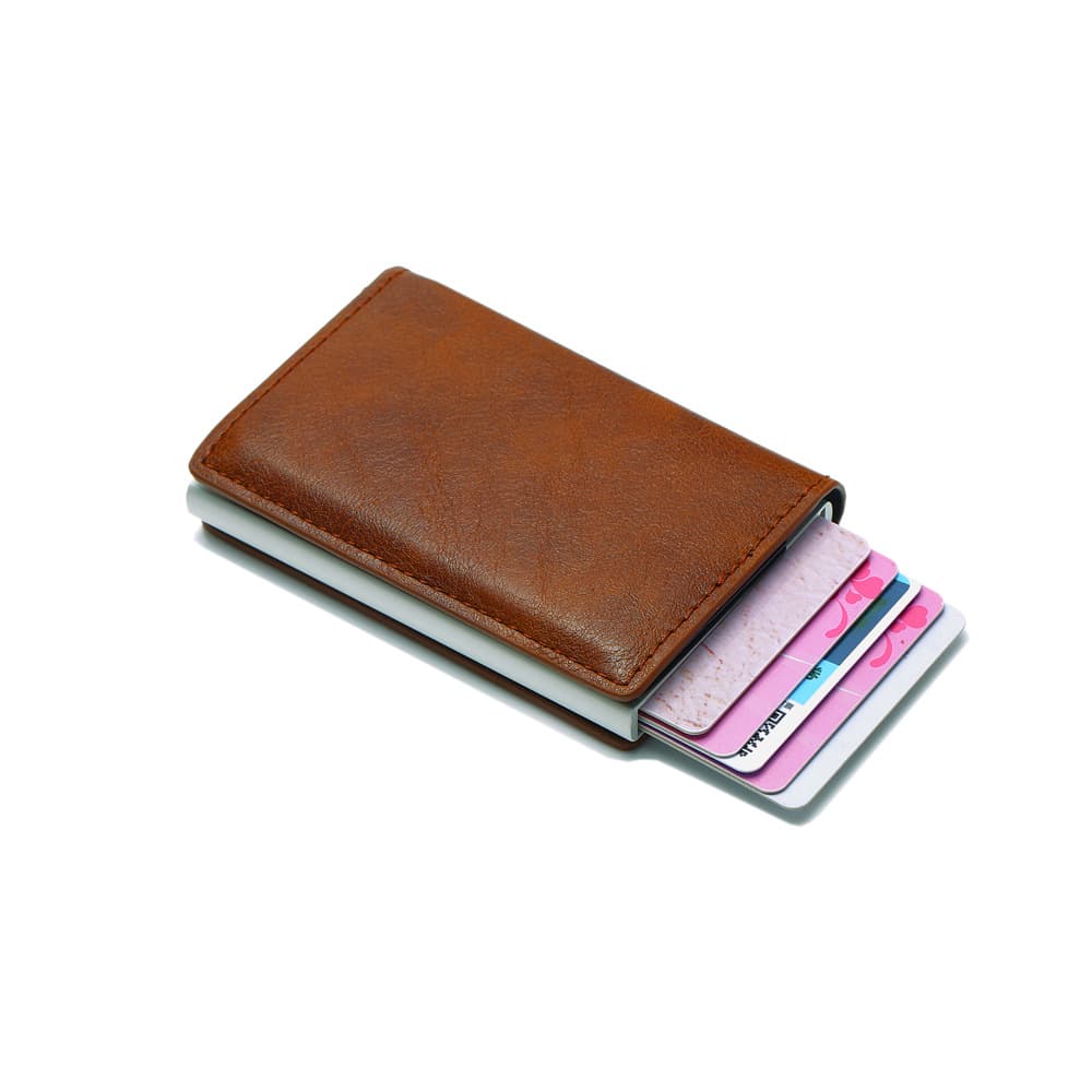 RFID anti -theft carbon fiber men's wallet card clip men's wallet foreign trade multi -functional money clip Men Wallet 2