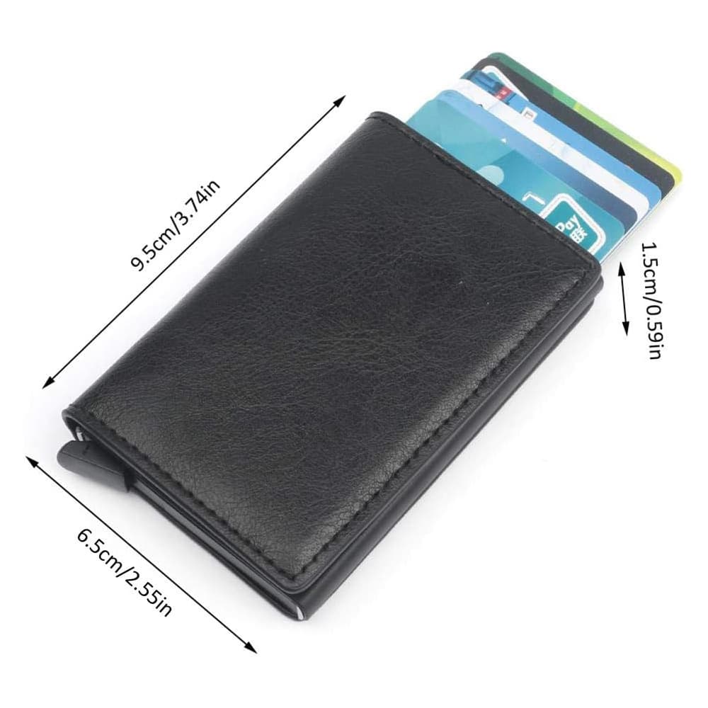 RFID anti -theft carbon fiber men's wallet card clip men's wallet foreign trade multi -functional money clip Men Wallet 3