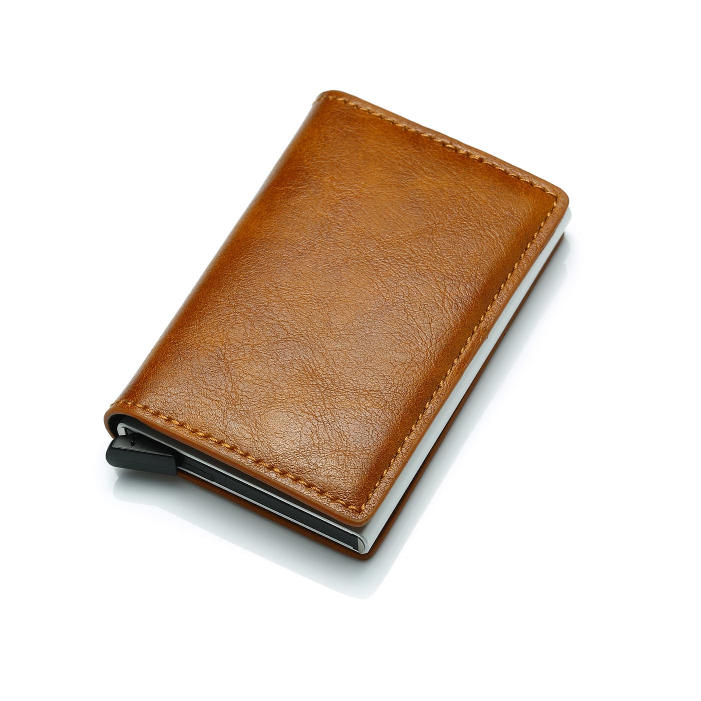 RFID anti -theft carbon fiber men's wallet card clip men's wallet foreign trade multi -functional money clip Men Wallet