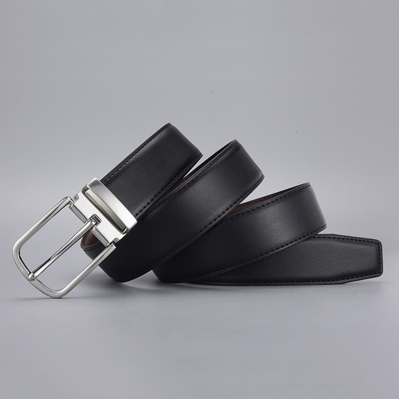 Belt, leather lock, genuine leather 2