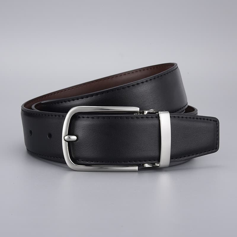 Belt, leather lock, genuine leather 3