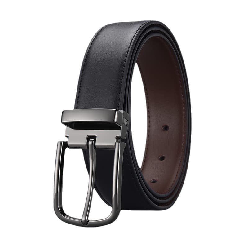 Belt, leather lock, genuine leather 5