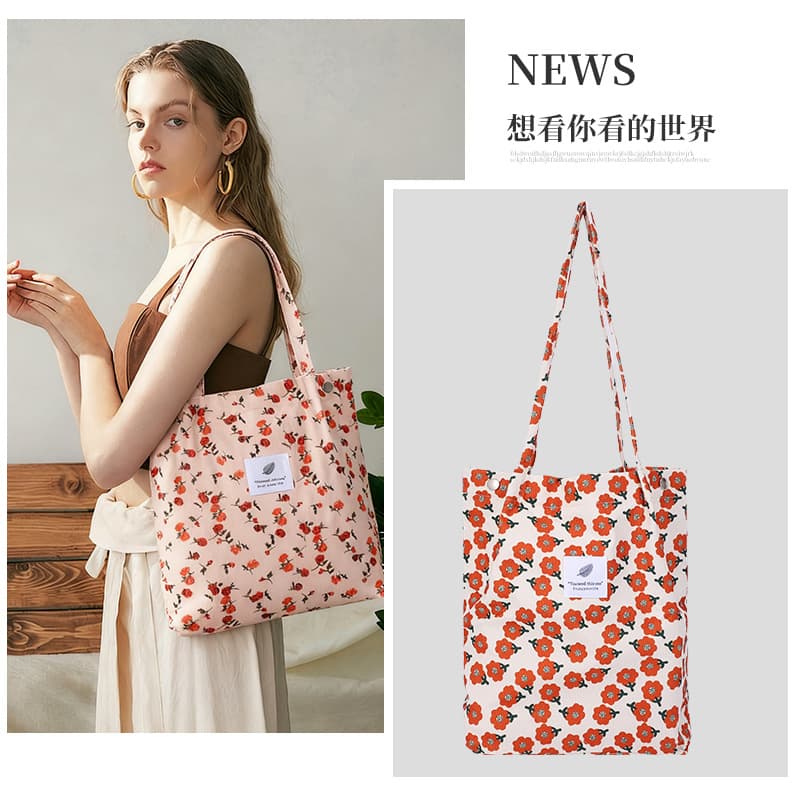 Brand lamp, shopping bag, straps, cloth bag for traveling, organizer bag to go out, shoulder bag, one-shoulder bag, worn on the shoulder 3
