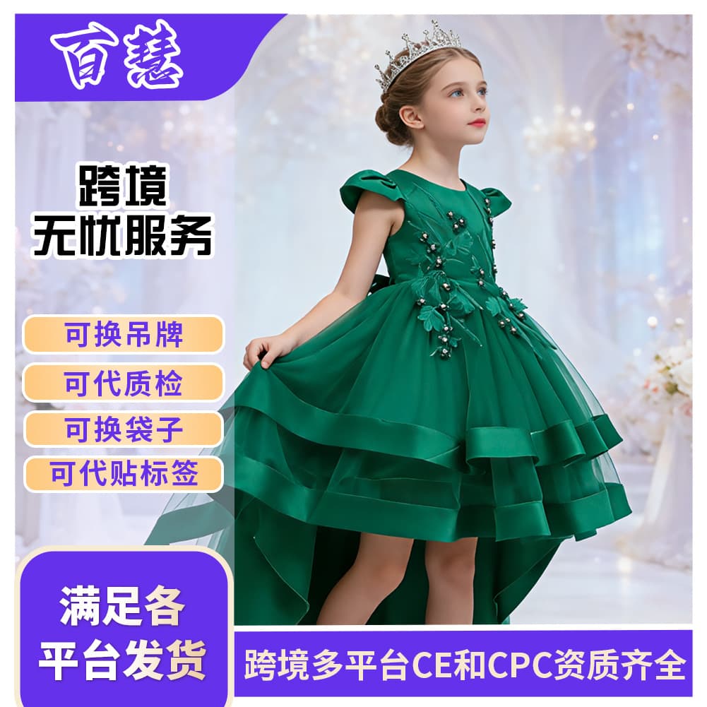 (Cross-border trading), small princess costume, wedding dress, evening dress, skirt, with embroidery 2