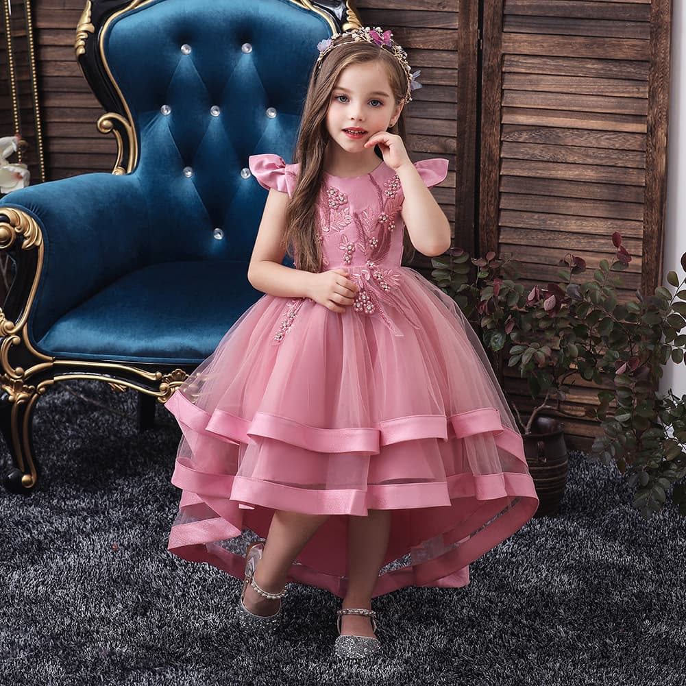 (Cross-border trading), small princess costume, wedding dress, evening dress, skirt, with embroidery 3