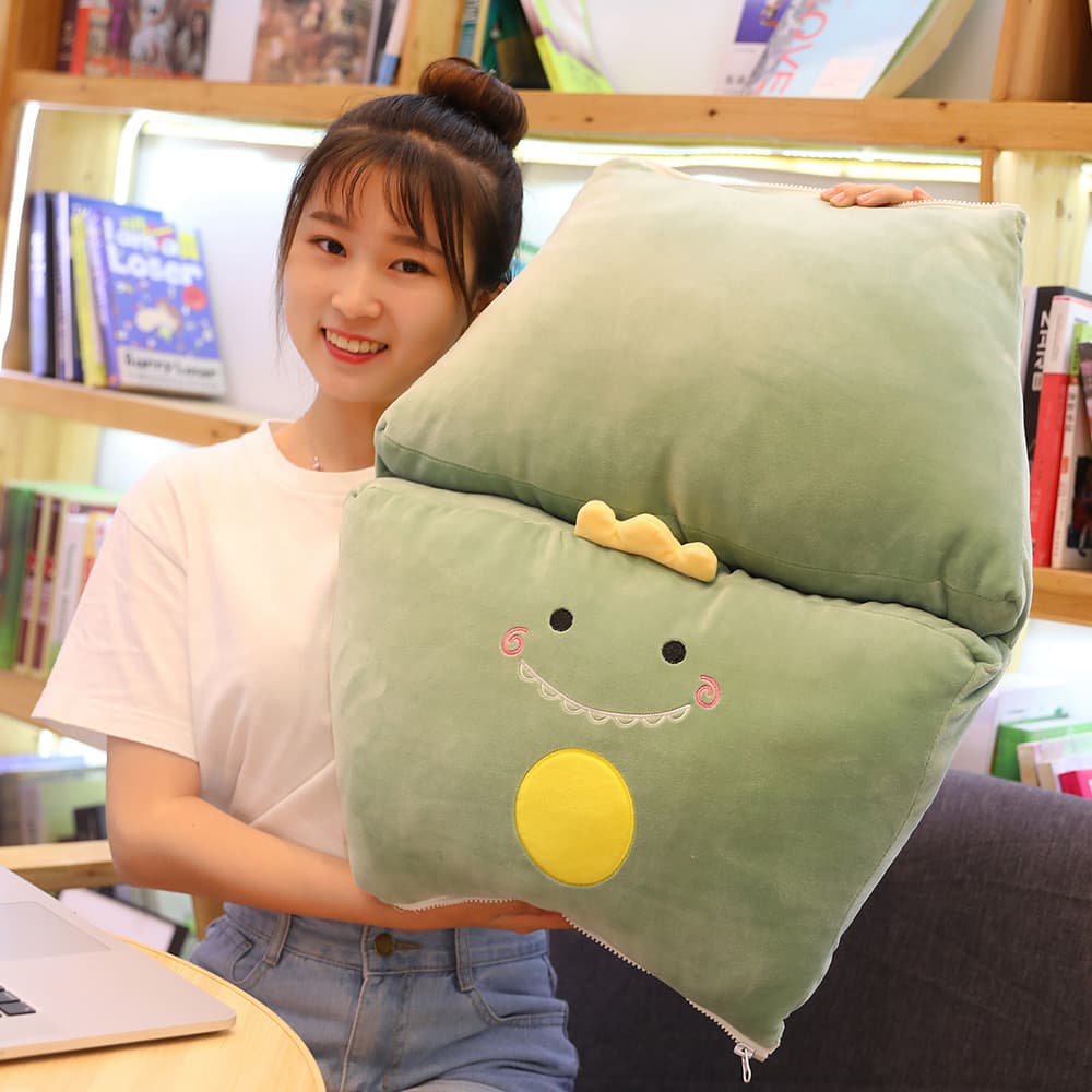 Big foldable plush detachable pillow for sleep, sofa 4