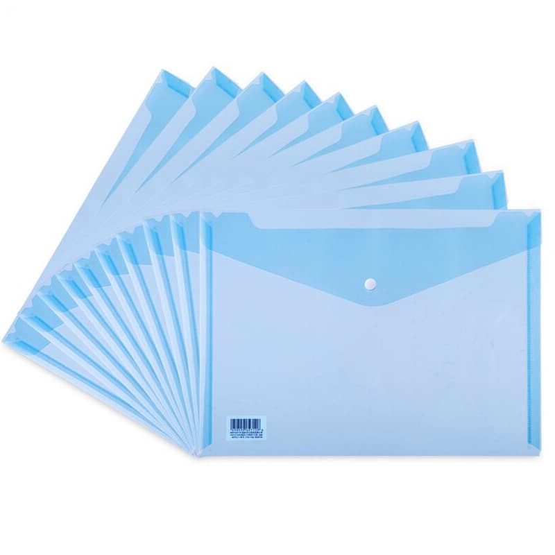 [10] Deli 8308 File Bag A4 Transparent Pressing Gongwen Bag Office Business Storage Data Bag 5