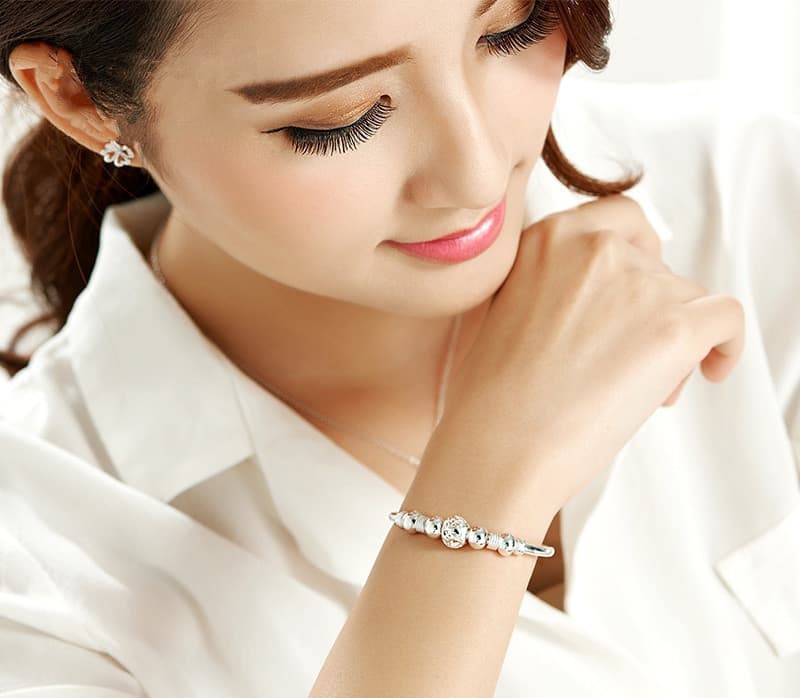 Fashionable beaded bracelet, flashlight, accessory, Korean style, women's style 2