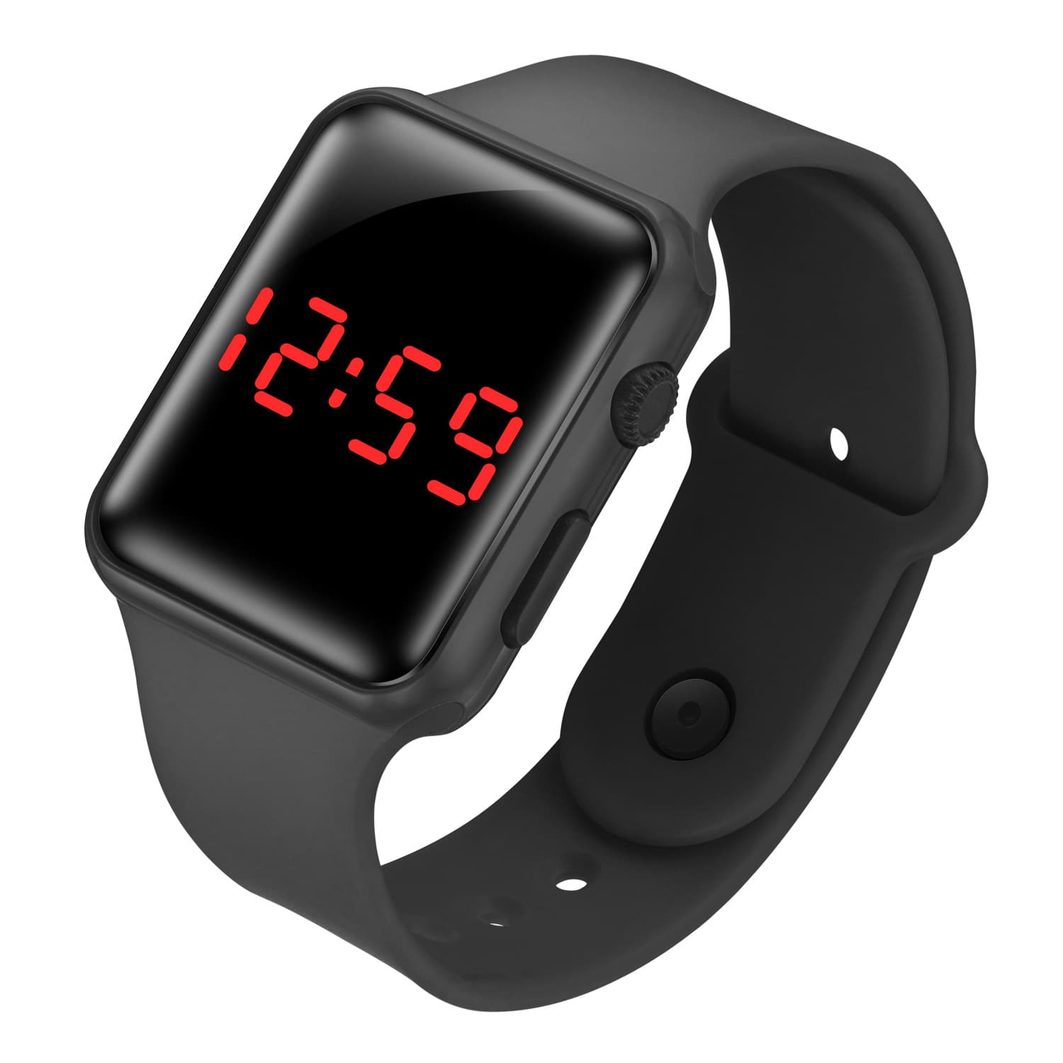 Apple, electronic fashionable square silicone watch, Birthday gift 5