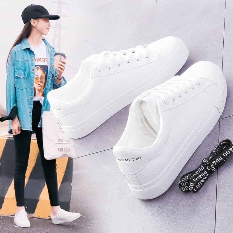 Mesh white sneakers, white shoes for students, Collection Year 2023, internet celebrity, Korean style 3