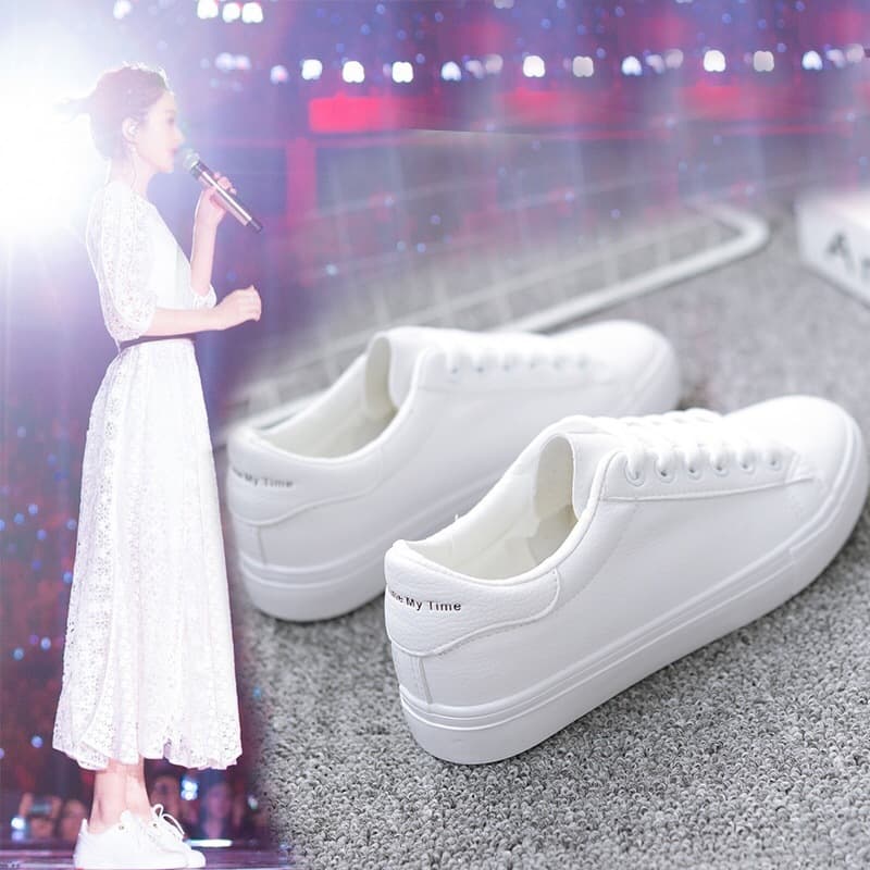 Mesh white sneakers, white shoes for students, Collection Year 2023, internet celebrity, Korean style