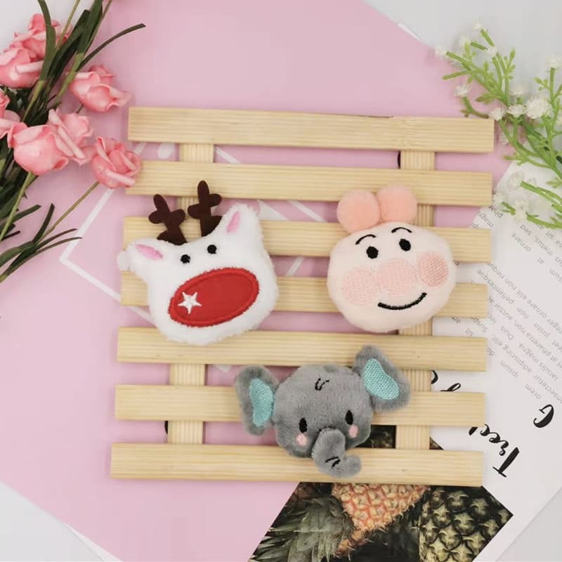 Cartoon plush cute brooch, dinosaur, accessory, children's doll, DIY 3