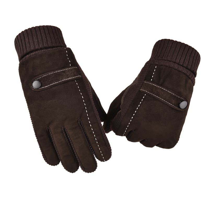 Demi-season fleece keep warm windproof gloves, increased thickness 3