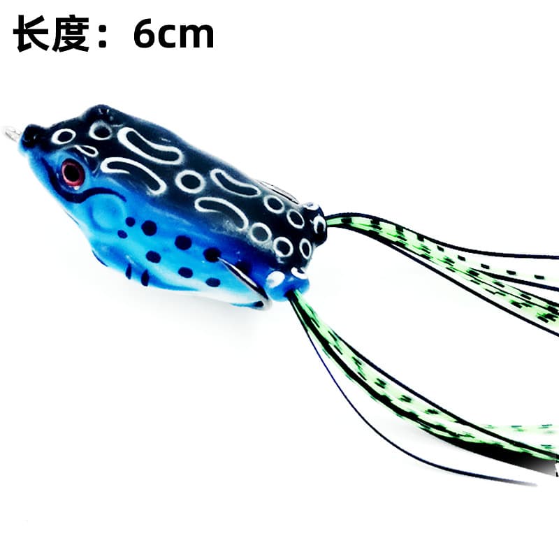 Wholesale Thunder Frog Aya Bait Set fake bait soft bait Simulation frog fish bait blood slot double hook modified Thunder frog poison toad 2
