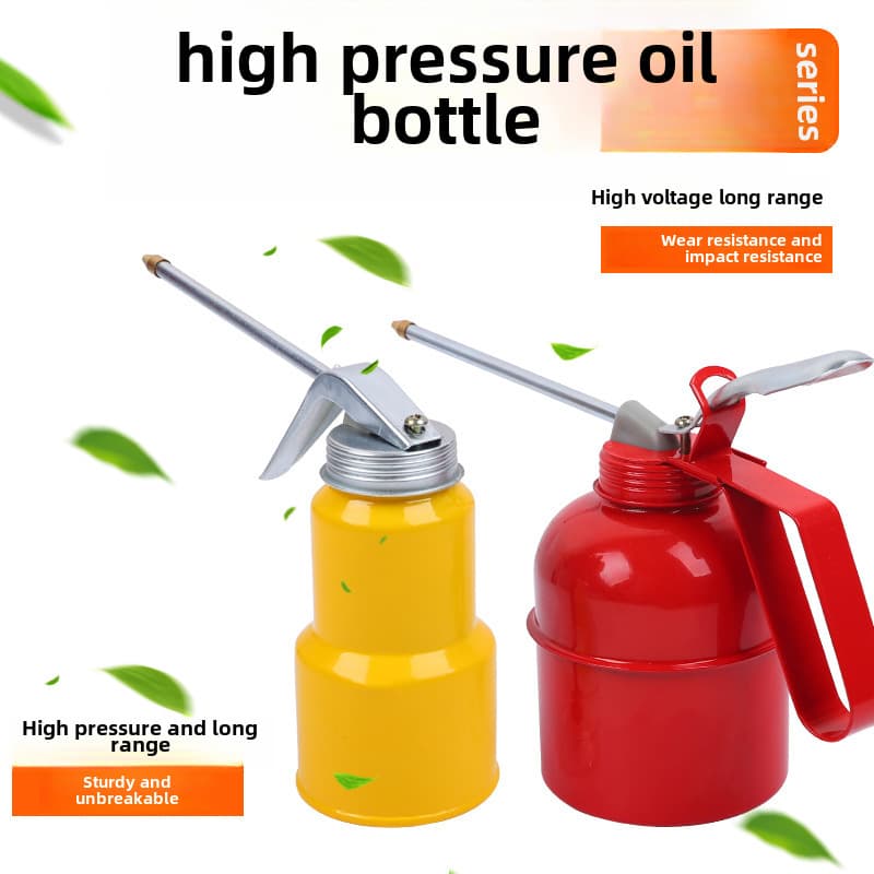 Machine oil pot Household oil gun long mouth injection high -pressure manual transparent tanker lubricating gear oil injection device 2